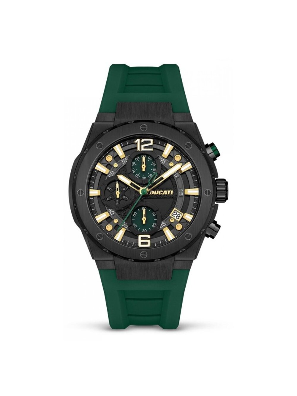 NWT Ducati Chronograph Quartz Black Dial Men's Watch